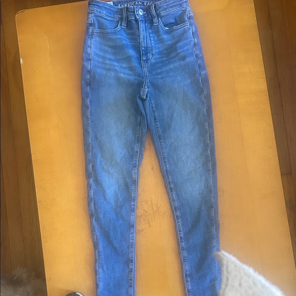American Eagle Outfitters High Rise Blue Jeans